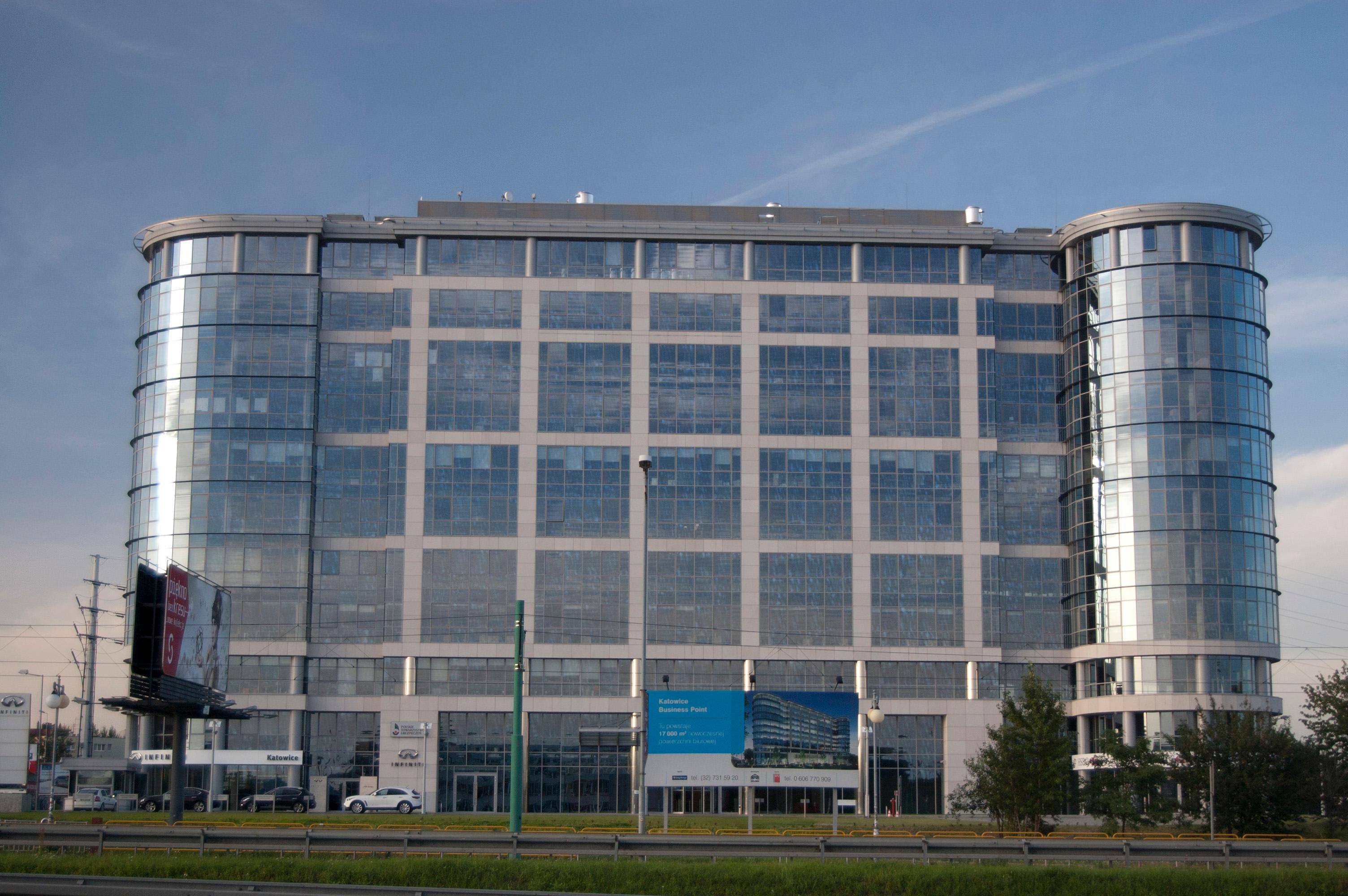 Zlokalizowany w centrum Katowic Bussines Point - jeden z największych biurowców w mieście.