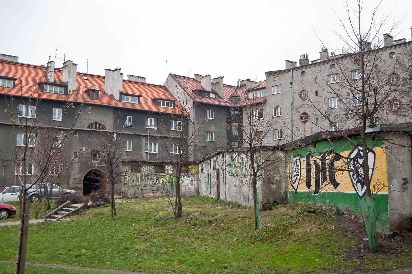 Podwórko w Katowicach