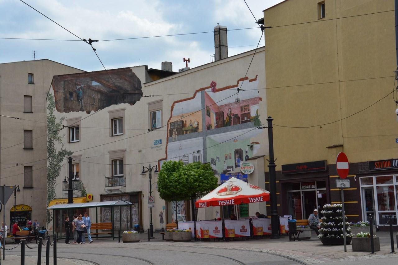 Zabudowania w centrum Chorzowa