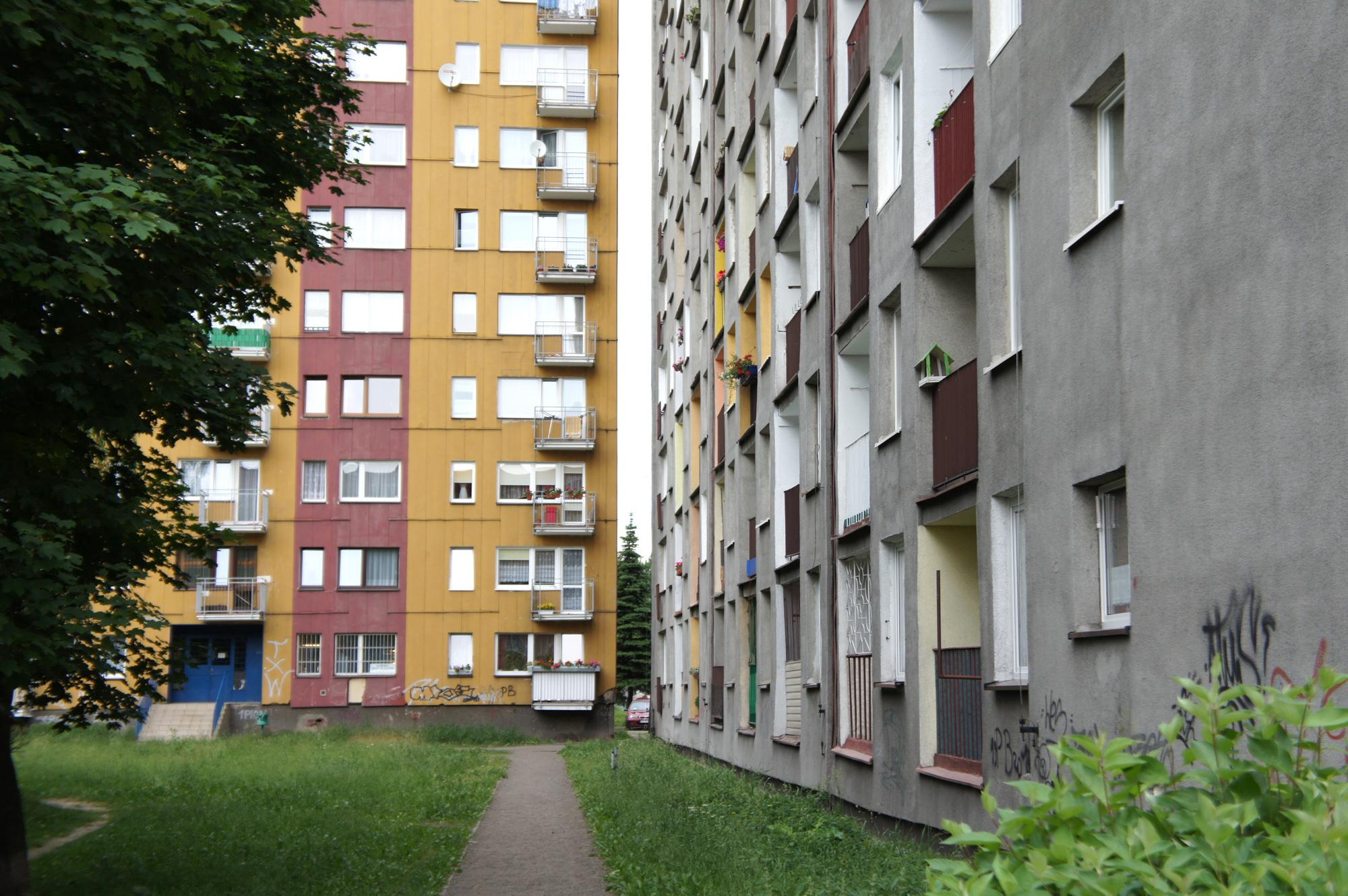 Osiedle bloków Miechowice Bytom