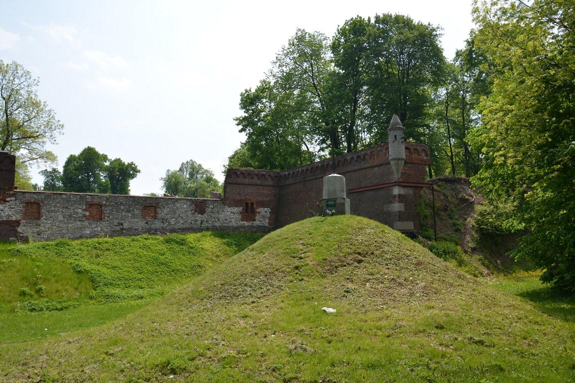 Pozostałości zamkowe i pałac otacza obszerny park