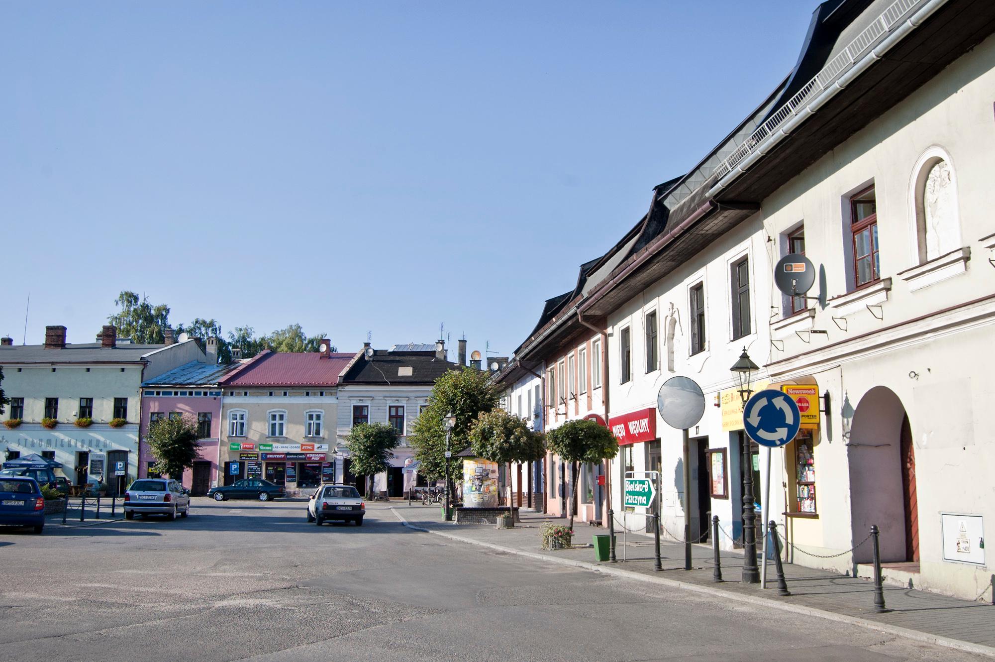 Rynek z zabudowaniami